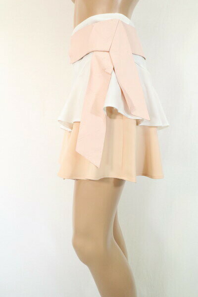 エーエムアイクローズ楽天市場店の90%OFF 訳あり 新品 エリザベッタフランキ ELISABETTA FRANCHI スカート 40 ESK334 Sサイズ ホワイト レディース フレアスカート アウトレット｜アングル3