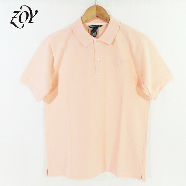 Rakuten - 60%OFF 新品 ゾーイ ZOY ポロシャツ 1003 HCS686 L-LLサイズ ライトオレンジ メンズ カットソー コットン100% 鹿の子地 ナノファイン加工 防臭効果 春夏 ゴルフウェア 071442008