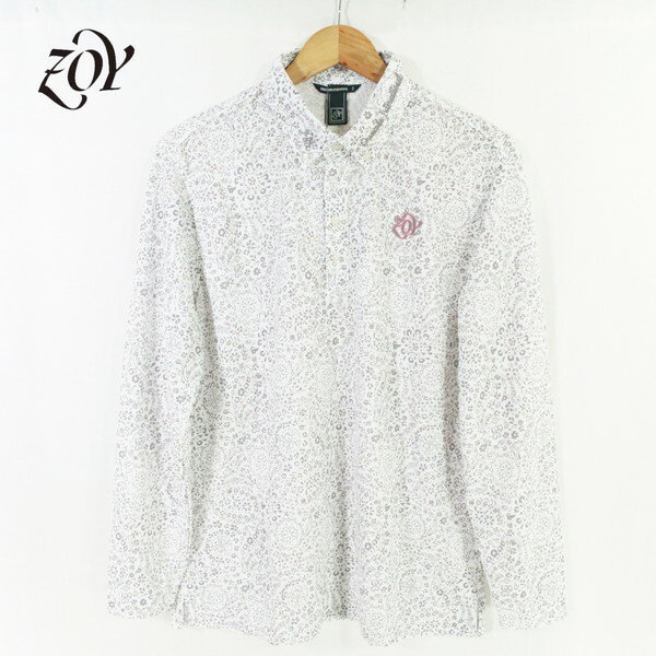 Shirts - 60%OFF 新品 ゾーイ ZOY ポロシャツ 1003 HCS705 L-LLサイズ ホワイト メンズ カットソー 長袖 ポリエステル100% ナノファイン加工 防臭効果 春夏 ゴルフウェア 071442009