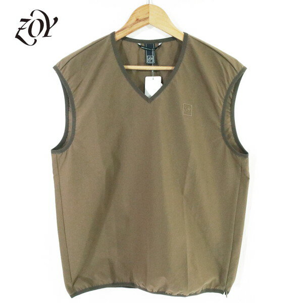 Other - 60%OFF 新品 ゾーイ ZOY ベスト 1004 HCS716 LL-3Lサイズ ライトブラウン メンズ カットソー ポリエステル100% ストレッチ 通気性 COOL DOT'S 春夏 ゴルフウェア 071442113