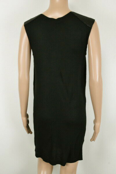 90%OFF 新品 ステファネル STEFANEL トップス M LCS1296 Mサイズ ブラック デザイントップス ノースリーブ ロング丈 アウトレット 2