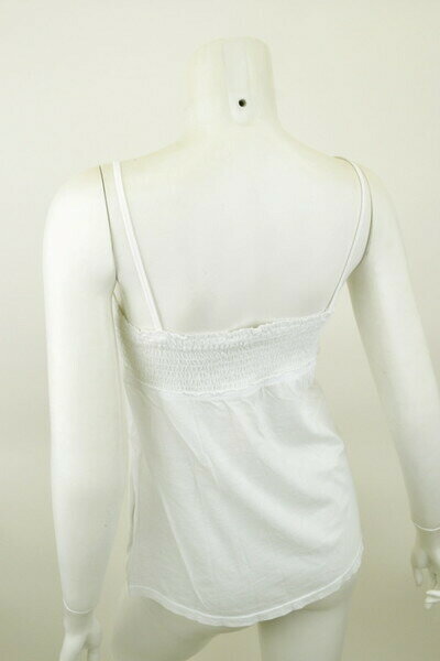 【スーパーSALE割引商品】80%OFF 新品 ガス GAS 春夏白色コットン100%キャミソールS LCS373 アウトレット