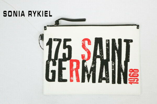 80%OFF 新品 ソニアリキエル SONIA RYKIEL バッグ LOT1150 ホワイト レディース クラッチバッグ キャンパス地 アウトレット インポー...