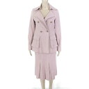 訳あり 新品 アラミス ARAMIS スーツ 38 LOT1640 Sサイズ ピンク レディース スカートスーツ セットアップ コットン