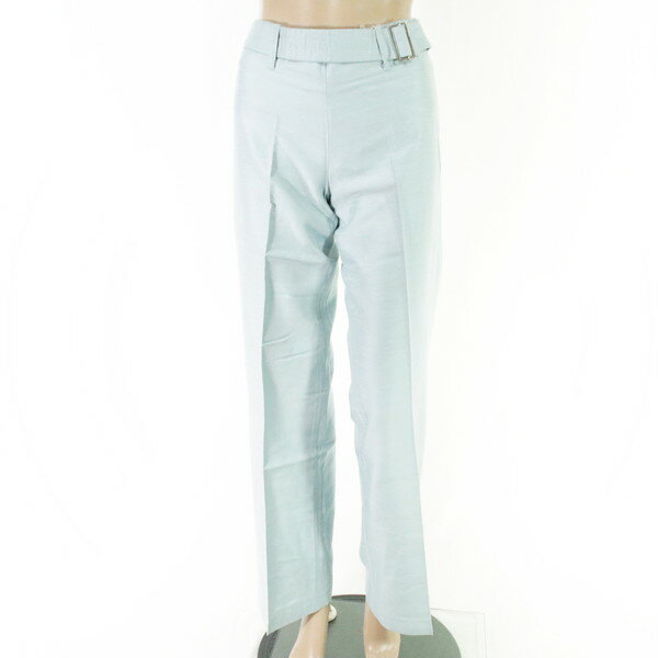 Rakuten - 90%OFF 訳あり 新品 ジャンカルロロッシ GIAN CARLO ROSSI パンツ 38 LPT3756 XS Sサイズ ライトブルー レディース カラーパンツ 光沢 イタリア製