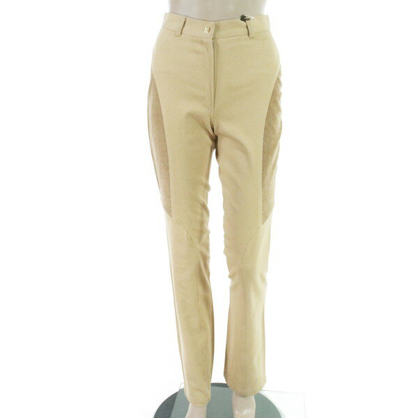 Rakuten - 『スーパーSALE割引対象』90%OFF 新品 キュタフヤ KUTAHYA パンツ 40 LPT3782 Mサイズ キャメルベージュ レディース 切り替えデザインパンツ コットン コーデュロイ イタリア製