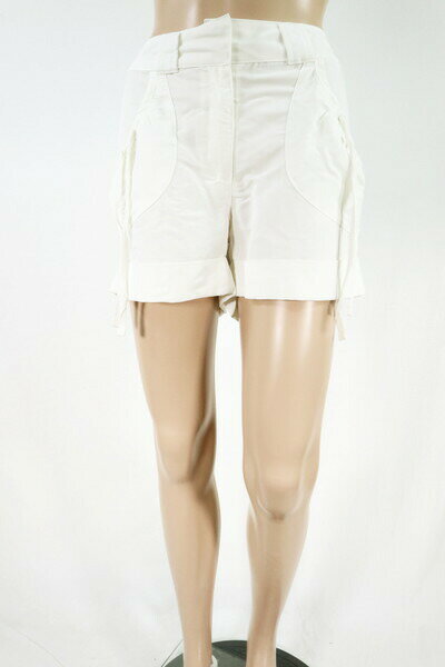 90%OFF 新品 チャーリー CHARLI ショートパンツ 10 LPT2838 Lサイズ ホワイト レディース テンセル×麻 柔らかい肌触り 春夏 アウトレット