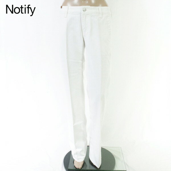 Rakuten - 90%OFF 新品 ノティファイ Notify パンツ 27 LPT3633 Mサイズ ホワイト レディース デニムパンツ ホワイトパンツ 裾フレア イタリア製