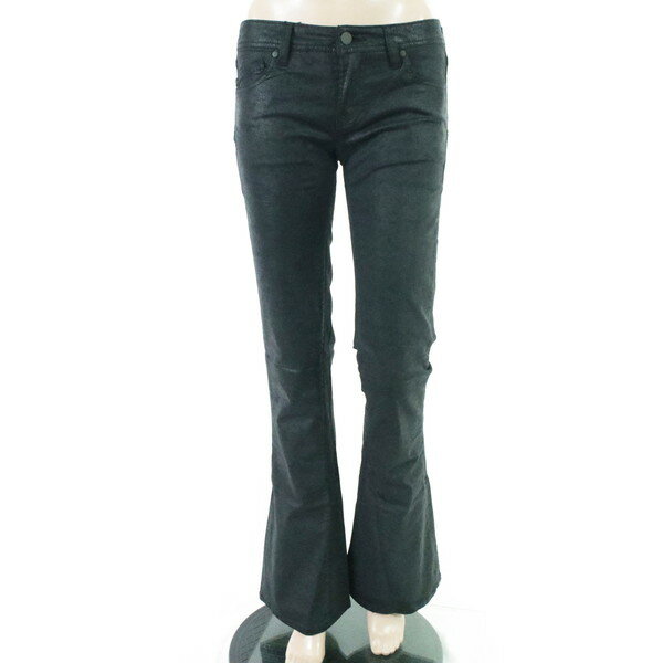 Rakuten - 90%OFF 新品 ジェネティックデニム GENETIC DENIM パンツ 25 LPT3734 Sサイズ ブラック レディース ブーツカット コーティング