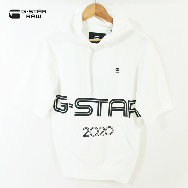 60%OFF 新品 ジースターロゥ G-Star RAW パーカー XXS MCS1364 XSサイズ ホワイト メンズ コットン×ポリエステル 五分袖 カットソー OLYMP BIRD GR HDD D17937-A613-111