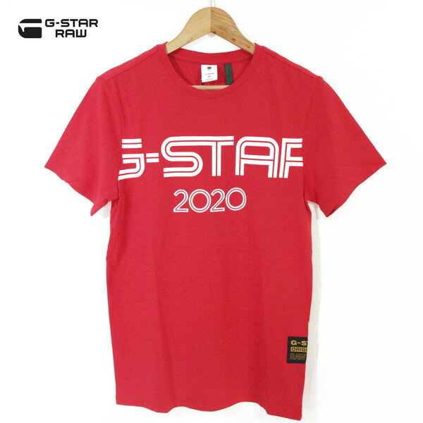 60%OFF 新品 ジースターロゥ G-Star RAW Tシャツ S MCS1365 Sサイズ レッド メンズ コットン100% 半袖 クルーネック カットソー 春夏 OLYMP R T S/S D17932-336-5666