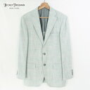 75%OFF 新品 ヒッキーフリーマン Hickey Freeman ジャケット A7 MJK1531 LLサイズ ライトグレー×ライトグリーン メンズ テーラードジャケット チェック柄 コットン×シルク ロロピアーナ生地 ブレザー 春夏 942-01F
