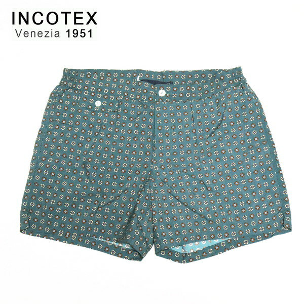 60%OFF 新品 インコテックス INCOTEX mare 水着 50 MOT1951 LLサイズ ブルーグリーン メンズ ナイロン100% スイムウェア サーフパンツ 海パン トランクスタイプ 14B002 SW175