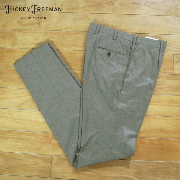 Rakuten - 80%OFF 新品 ヒッキーフリーマン Hickey Freeman パンツ 82 MPT3068 Lサイズ ブラウン スラックス ウール100% ビジネス 日本製 秋冬 002-55F