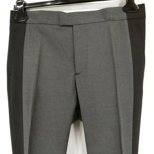 75%OFF 新品 レゾム LES HOMMES スラックスパンツ 48 MPT723 Lサイズ ブラック×チャコールグレー メンズ ポルトガル製 ル・オム アウトレット