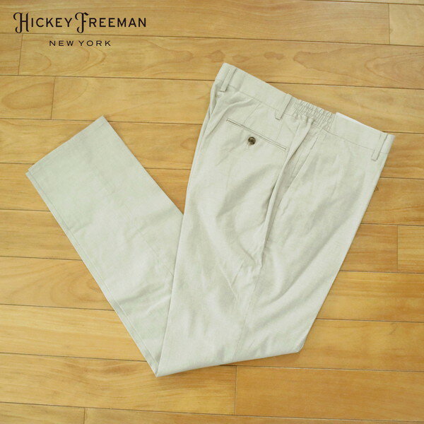登山褲 - 80%OFF 新品 ヒッキーフリーマン Hickey Freeman パンツ 91 MPT3083 3Lサイズ ベージュ スラックス イージーパンツ コットン×ポリエステル カジュアル ビジネス 日本製 春夏 952-61F