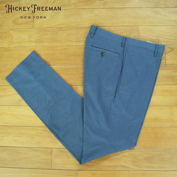 Rakuten - 80%OFF 新品 ヒッキーフリーマン Hickey Freeman パンツ 82 MPT3090 Lサイズ ブルー チノパン カジュアル コットン×ポリエステル 日本製 春夏 917-60L