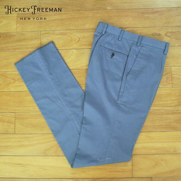 Rakuten - 80%OFF 新品 ヒッキーフリーマン Hickey Freeman パンツ 79 MPT3091 Mサイズ ブルー チノパン スラックス コットン100% 日本製 春夏 982-59F