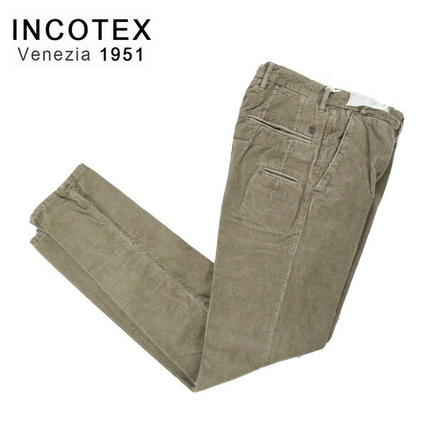 【新年BIG SALE対象商品】60%OFF 新品 インコテックス INCOTEX パンツ 31 MPT2860 Mサイズ ブラウン コーデュロイパンツ コットン ストレッチ SLIM FIT(4.0)