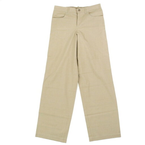 80%OFF 新品 トロパン TROPAN パンツ M MPT2982 Lサイズ ブラウンベージュ コットン×レーヨン イージーパンツ ワイド 日本製 春夏 06STP014-06