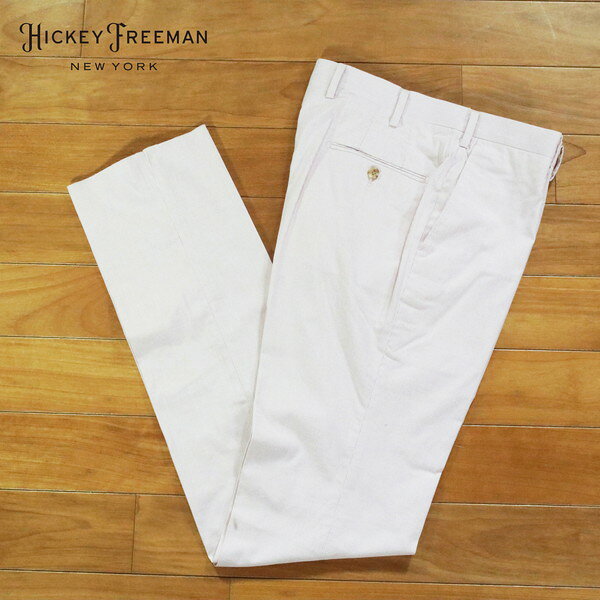 80%OFF 新品 ヒッキーフリーマン Hickey Freeman パンツ 91 MPT3038 3Lサイズ ラベンダー スラックス コットン×ナイロン ストライプ柄 ビジネス カジュアル 日本製 春夏 922-55F
