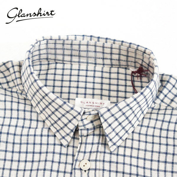 60%OFF 新品 グランシャツ Glanshirt シャツ 41 MSH1773 Lサイズ オフホ