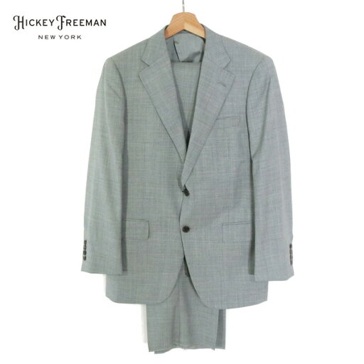70%OFF 新品 ヒッキーフリーマン Hickey Freeman スーツ AB5 MSU1072 Lサイズ グレー メンズ 2ボタン サイドベンツ ウール×シルク ファーストライン ハンドメイド 木製ハンガー付き 春夏 993-05F 70%OFF 新品 ヒッキーフリーマン Hickey Freeman スーツ AB5 MSU1072 Lサイズ グレー メンズ 2ボタン サイドベンツ ウール×シルク ファーストライン ハンドメイド 木製ハンガー付き 春夏 993-05F