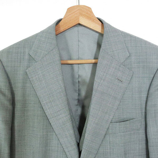 75%OFF 訳あり 新品 ヒッキーフリーマン Hickey Freeman スーツ A7 MSU1073 L～LLサイズ グレー メンズ 3ピース 2ボタン サイドベンツ ウール×シルク ファーストライン ハンドメイド 木製ハンガー付き オールシーズン 993-05F