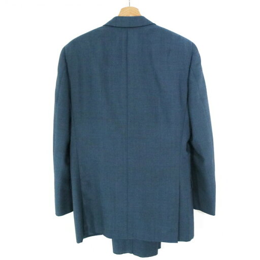 70%OFF 新品 ヒッキーフリーマン Hickey Freeman スーツ A7 MSU1081 L~LLサイズ ブルー メンズ 2ボタン サイドベンツ ウール×モヘヤ ファーストライン ハンドメイド 木製ハンガー付き 春夏 913-08F