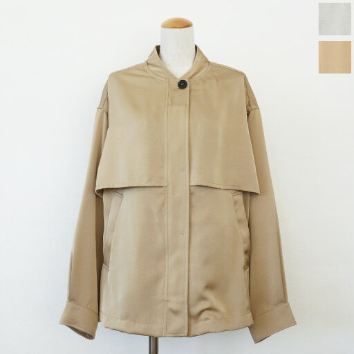 WHYTO (ホワイト) ブルゾン レイヤード 長袖 コクーンシルエット LAYERED BLOUSON WHT25HJK4041 WHYTO (ホワイト) ブルゾン レイヤード 長袖 コクーンシルエット LAYERED BLOUSON WHT25HJK4041