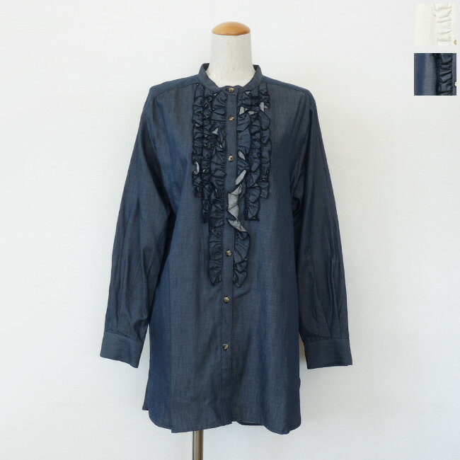 WHYTO.ブラウスドレスシャツフ...