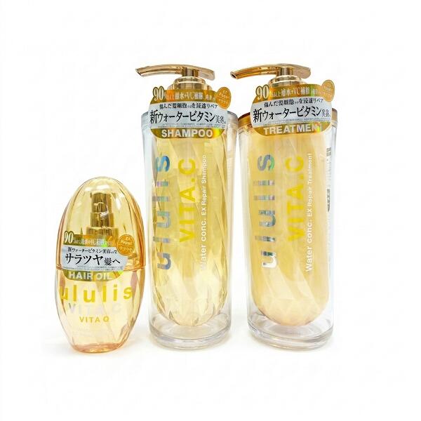 ウルリス ululis シャンプー トリートメント ヘアオイル 3点セット ウォーターコンク EXリペア ダメージケア うねり 保湿 ヘアケア ボトル