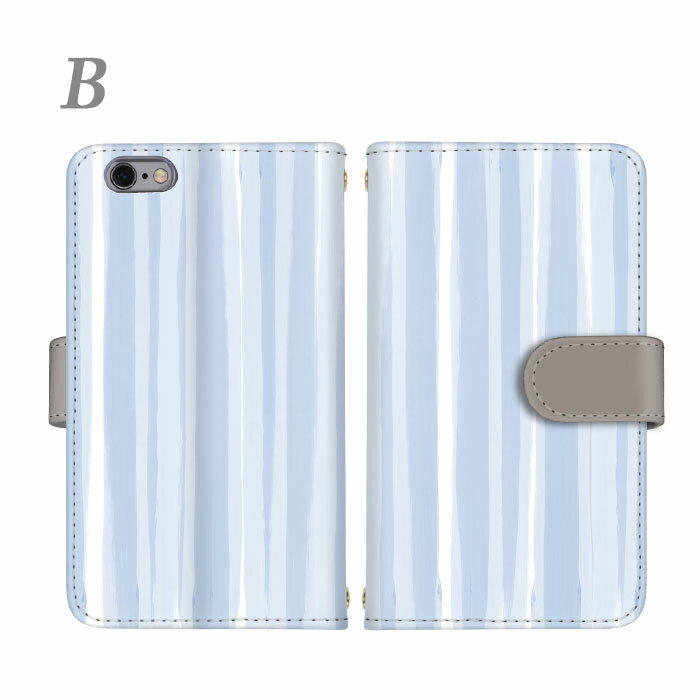 AQUOS sense6 スマホケース 手帳型 全機種対応 シャープ SH-54B SHG05 カバー スマホ ケース AQUOSsense6 ボーダー かわいい ストラップホール スタンド機能 ミラー カードポケット 横置き機能 しゃーぷ 全面保護 けーす すまほケース すまーとふぉんケース お洒落