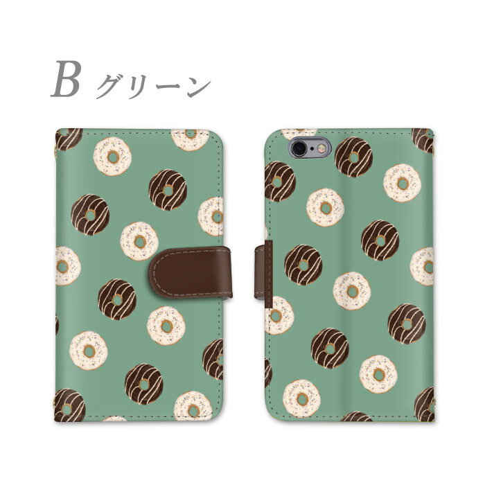 AQUOS sense3 lite スマホケース 全機種対応 手帳型 シャープ AQUOSsense3lite SH-RM12 スマホ スイーツ カバー ドーナツ ケース 耐衝撃 カード収納 ドット柄 ストラップホール ストラップ スタンド機能 カードポケット しゃーぷ お洒落 すまほ けーす すまーとふぉんケース