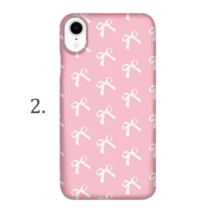 AQUOS ケース SH-M04 ケース スマホケース アクオス ハードケース リボン柄 SIMフリー SHARP シャープ DM便送料無料 受注生産 ポリウレタン クリア 携帯電話用 スマフォケース クリア加工 携帯ケース ハード 送料無料 携帯ケース ハード ケース 携帯電話用カバー