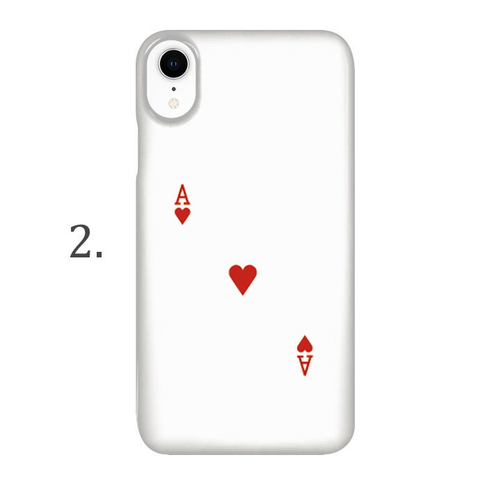 全機種対応 DM便のみ 送料無料 スマホケース iphone12 ケース iphone12mini iphone12pro iPhoneSE 第2世代 ケース アイフォン プラス ハードケース トランプハートのエース SIMフリー おもしろ クリアケース スマートホン ポリウレタン ポリウレタン 多機種対応 ハードカバー