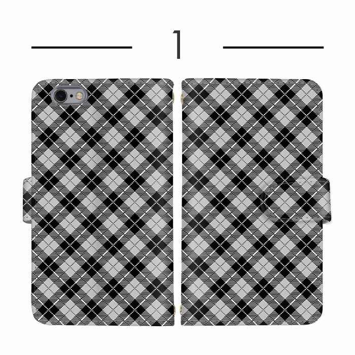 F-42A A001KC F-04J 704SH 707SH KYV32 敬老の日 KYV47 509SH KYV43 らくらくスマートフォン 母の日 らくらくスマートフォン3 スマホケース 手帳型 父の日 F-03K あんしんスマホ BASIO4 らくらくスマートフォン4 分厚い手帳型 白色 格子柄 女子 2