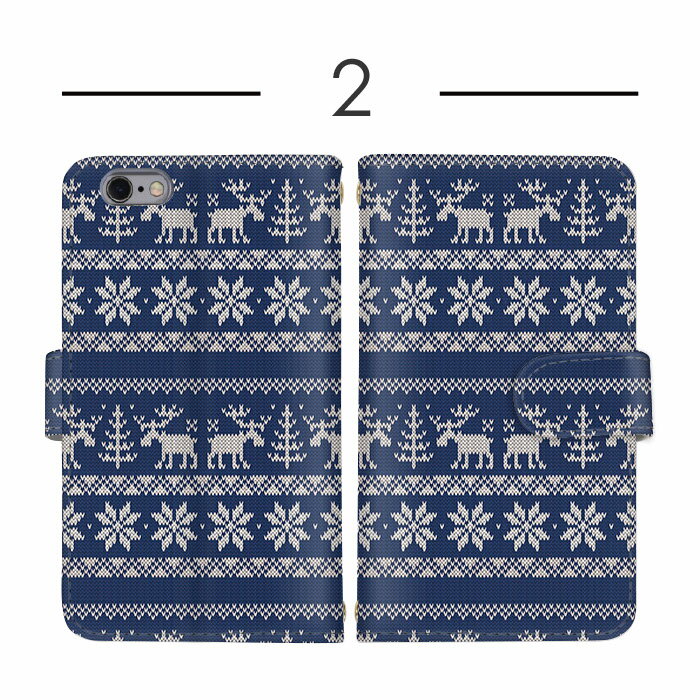 AQUOS R3 ケース スマホケース 手帳型 セーター ニット 北欧風 トナカイ 結晶 SH-04L SHV44 808SH ケース スマホケース 手帳型 ソニー 手帳型スマホケース お洒落 すまほケース すまーとふぉん 手帳型スマホケース 受注生産 携帯ケース