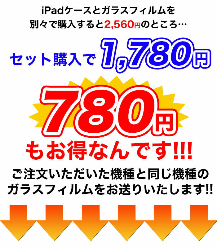 iPadケース 強化フィルムセット ipad ...の紹介画像2