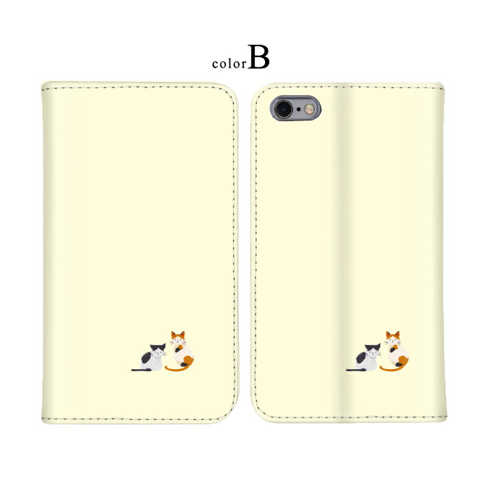 帯なし ベルトなし 手帳型ケース iPhone 12 mini iPhone 13 AQUOS R2 compact AQUOS R8 Find X3 Pro cat キャット ワンポイント スマホスタンド マグネット iPhoneケース Galaxy S7 edge HUAWEI LUMIERE AQUOS U / AQUOS L FIG-LA1 SO-41B SCG02 902SO SC-52D KYV44 803SH