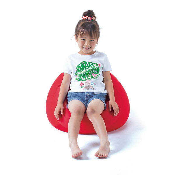 名前入り 記念品 名入れのアミコムのMOGU　フィットチェア（カバー付） レッド【10-155】▼ 次のイベント迄迄【ポイント2】 結婚内祝い 結婚祝い 出産内祝い お返し 新築内祝い 快気祝い 引き出物 見舞い ギフト｜アングル2