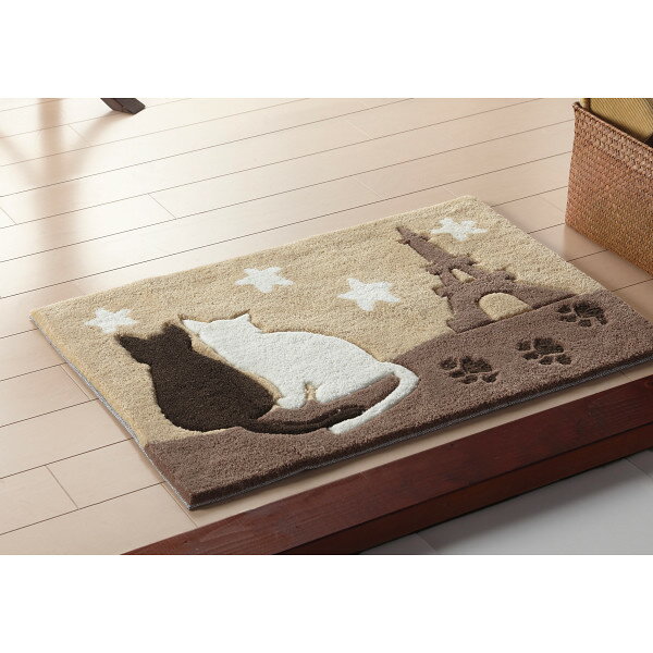 アクリルカービング玄関マット　ねこ 【10-90】▼残暑見舞い 敬老の日 敬老会 スポーツの日・体育の日 出産内祝いお返し新築内祝い 快気祝い 引き出物 見舞いギフト