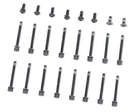 12600261ブラックハードウェアキットダービー&プライマリーカバー用