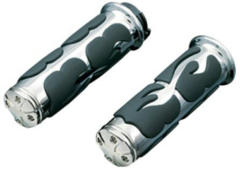 6262kuryakyn クリアキンISOFLAMEグリップ1ペア 1インチバー用