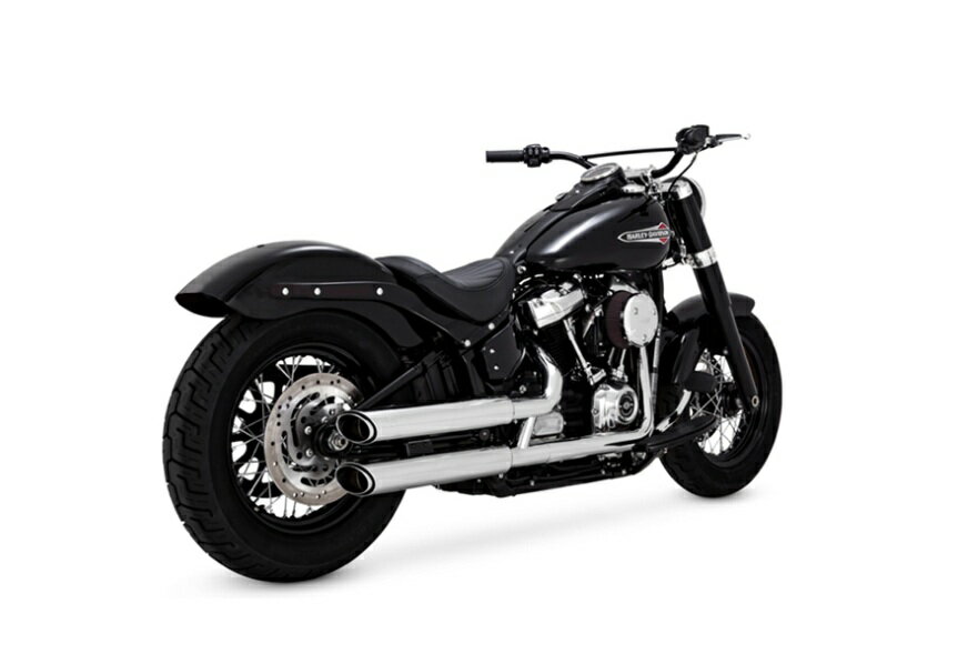 Rakuten - 16376バンス＆ハインズVanceHines TwinSlash 3in Slip-on PCX ツインスラッシュ 3インチスリップオン クローム マフラー SOFTAIL（FXBB／FXLR（S／ST）／FLSL／FLFB（S）／FXBR（S））18-22