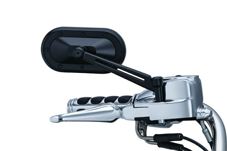 1737kuryakyn クリアキンヘビーインダストリーミラー ブラック 汎用