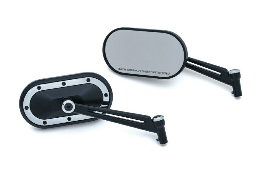 1766kuryakyn クリアキンヘビーインダストリーミラー BLK／CHR 汎用