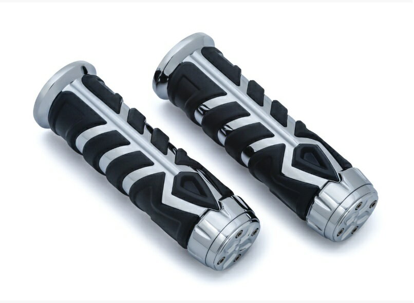 5636kuryakyn クリアキンスピアー グリップ クローム 1ペア INDIAN Scout 15-20他