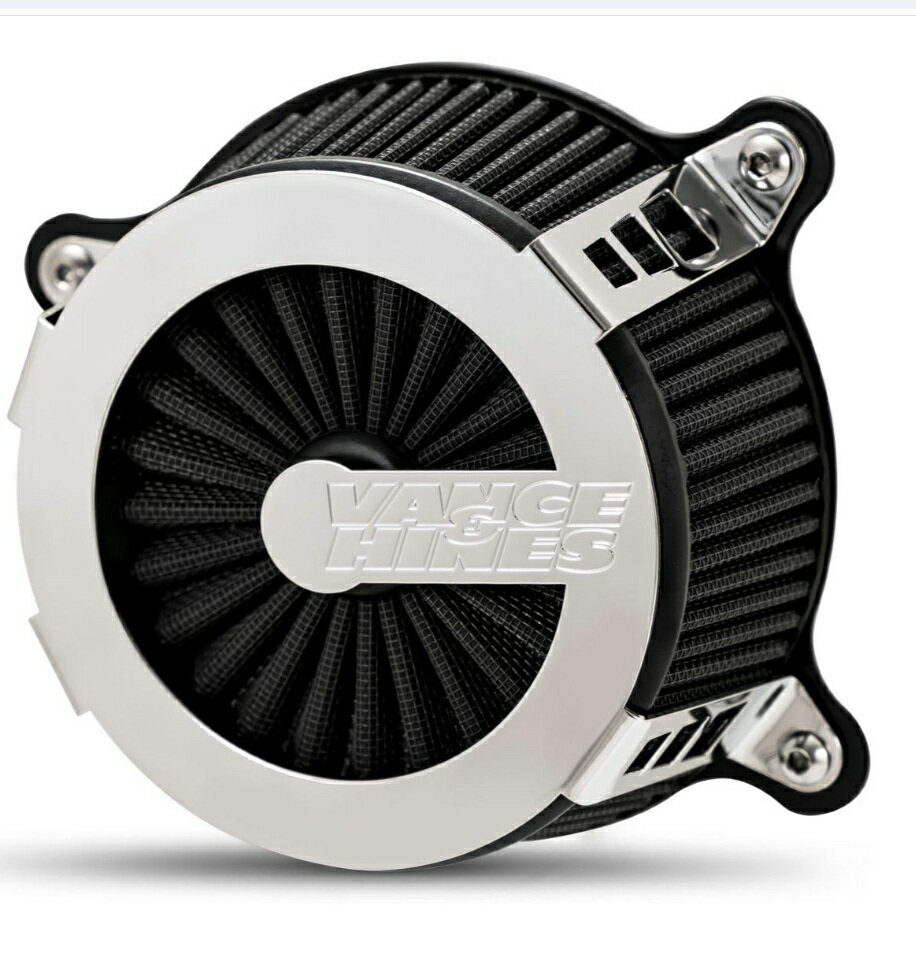 70355バンス＆ハインズVanceHines VO2 エアインテイク Cage Fighter ケージファイター クローム TOURIN..