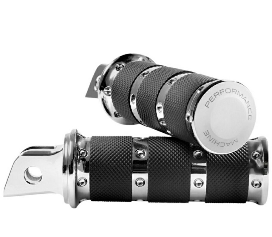 0035-1247M-CHパフォーマンスマシンXLS フットペグM8ソフテイル / ライダー用クロム